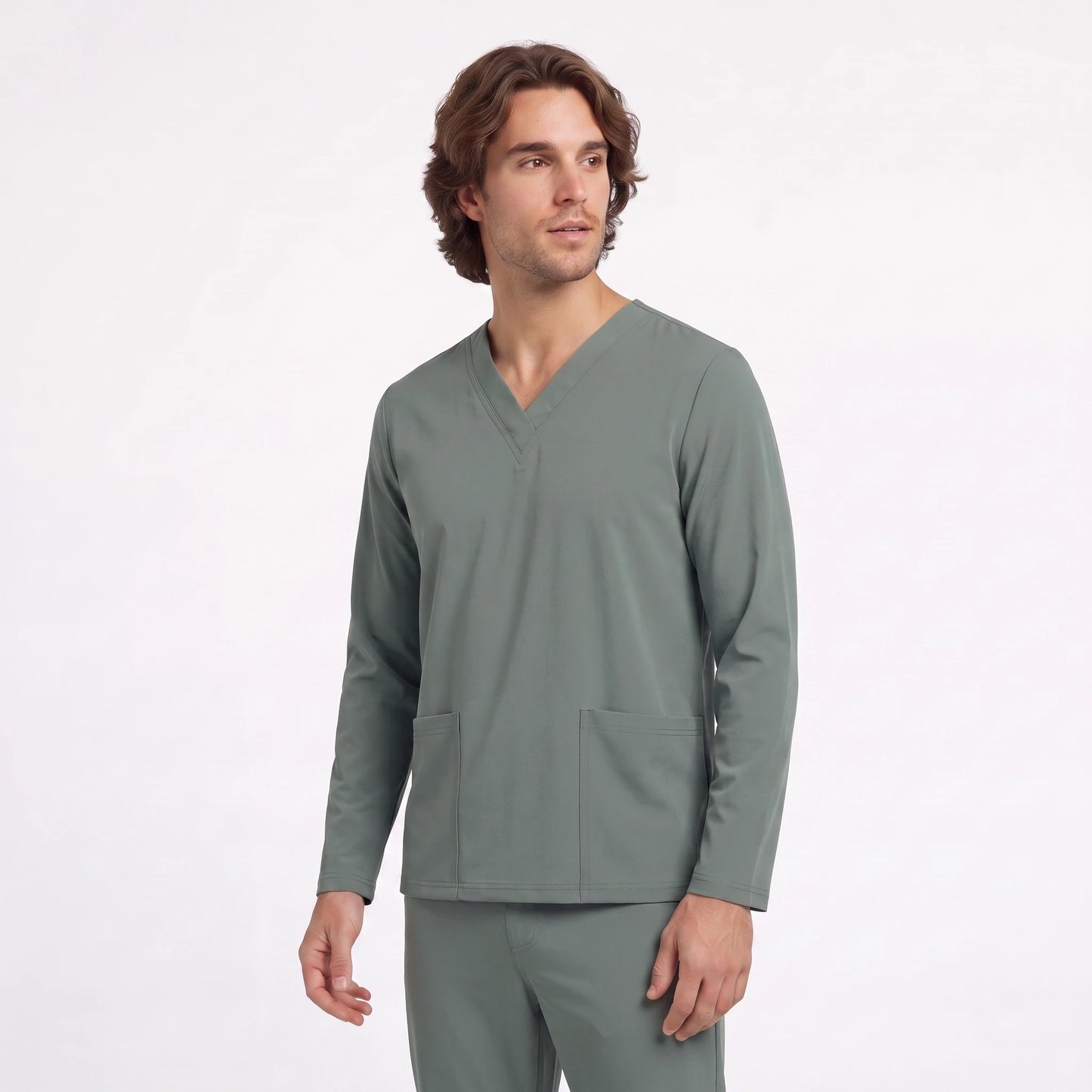 Top Manga Larga Hombre | 2 Pockets