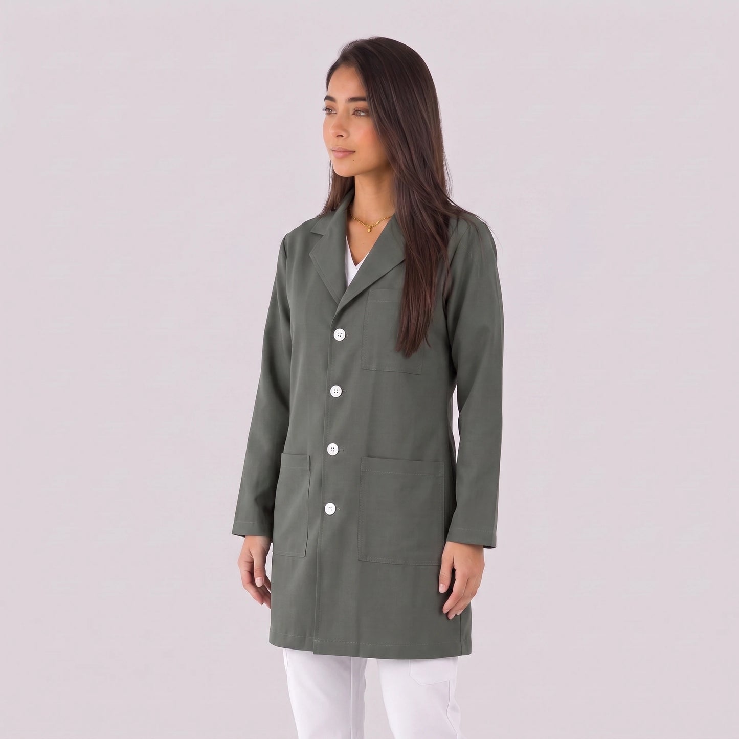 Bata Corta Essential Mujer | 3 Pockets