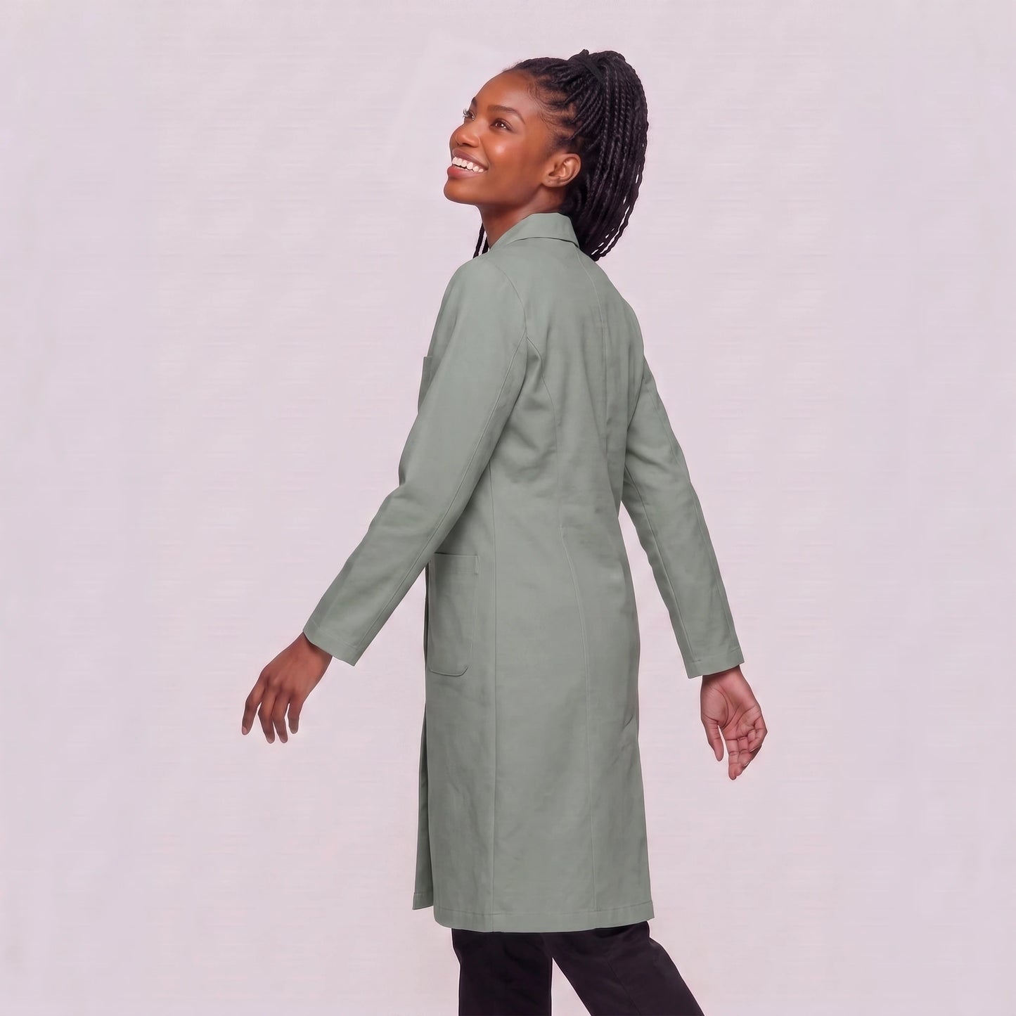 Bata Larga Essential Mujer | 3 Pockets