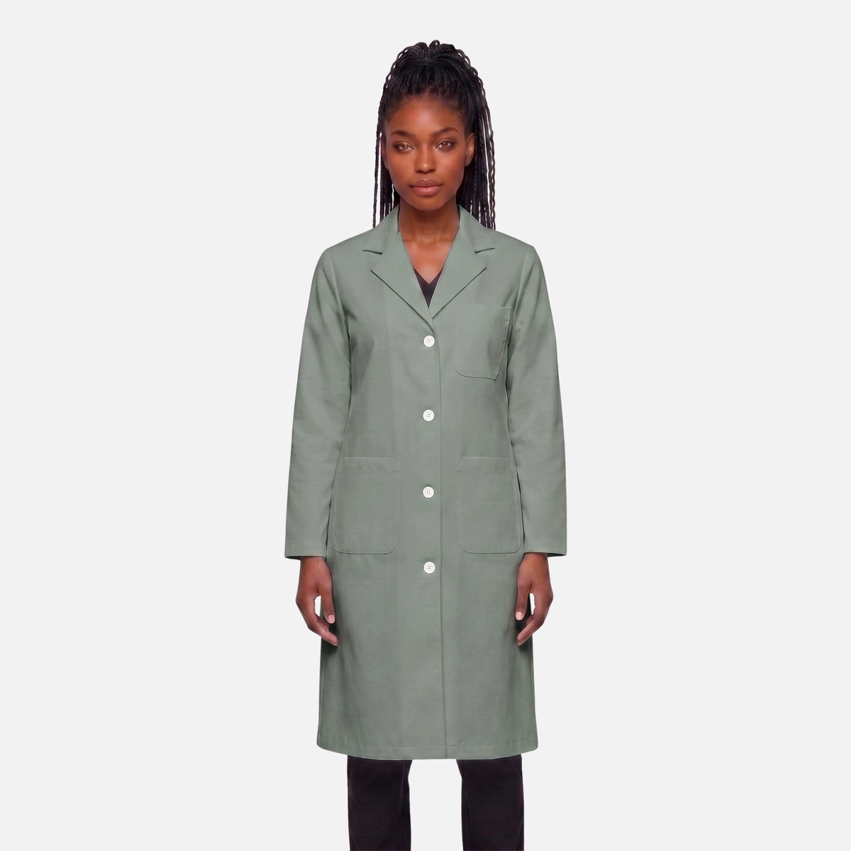 Bata Larga Essential Mujer | 3 Pockets