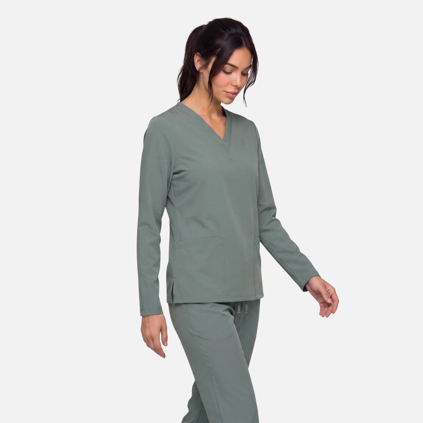 Top Manga Larga Mujer | 2 Pockets