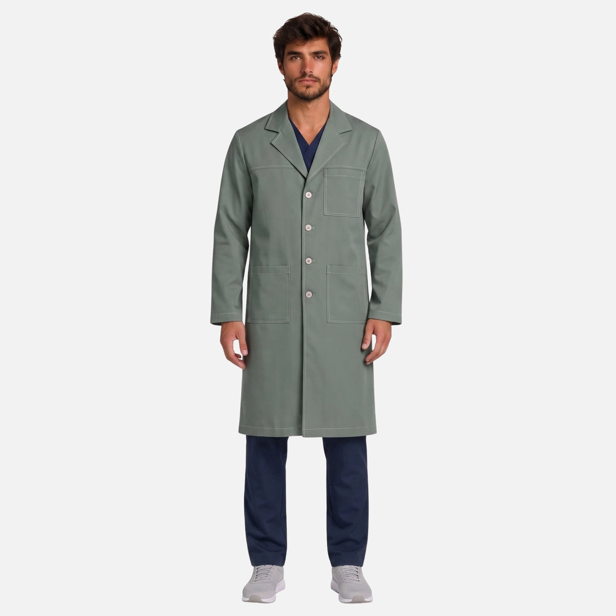 Bata Larga Pespunte Hombre | 3 Pockets