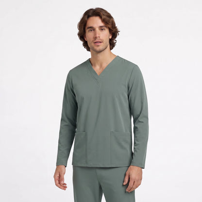 Top Manga Larga Hombre | 2 Pockets