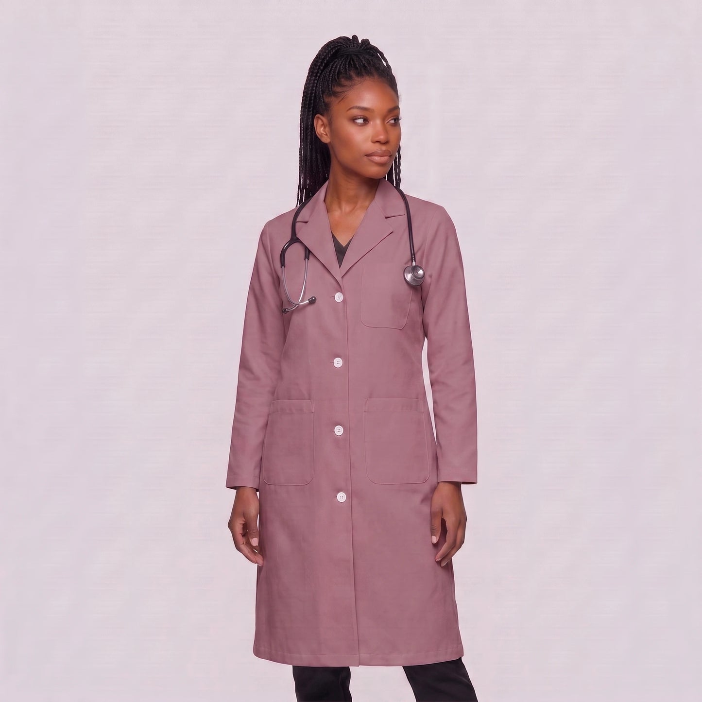 Bata Larga Essential Mujer | 3 Pockets