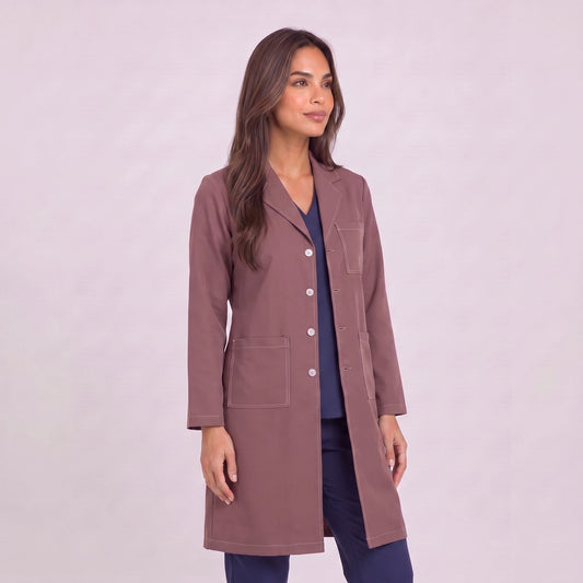 Bata Larga Prepunte Mujer | 3 Pockets