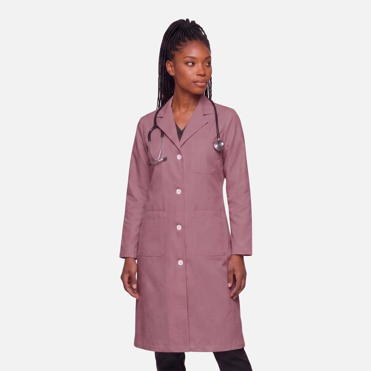 Bata Larga Essential Mujer | 3 Pockets