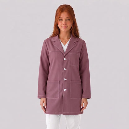 Bata Corta Pespunte Mujer | 3 Pockets
