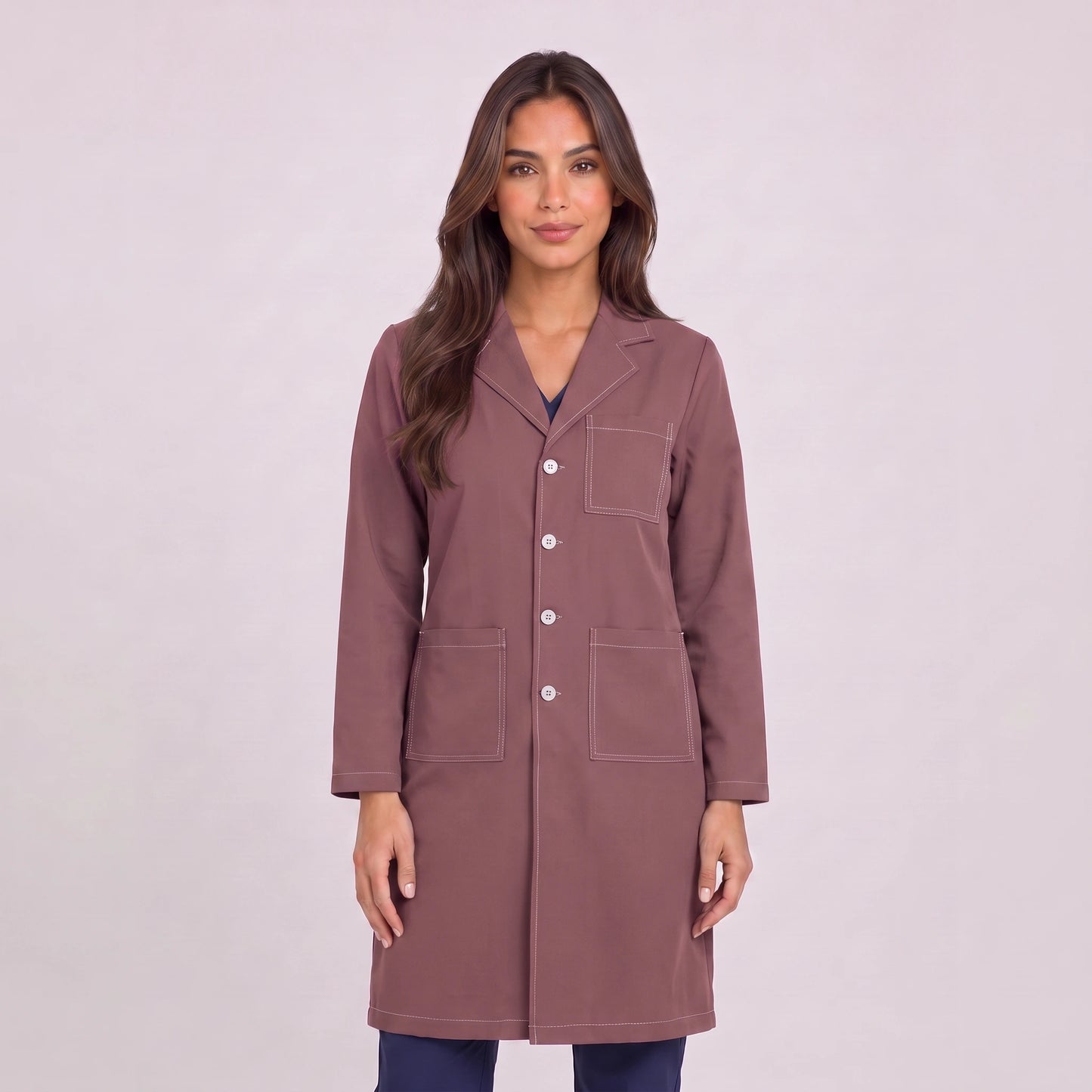 Bata Larga Prepunte Mujer | 3 Pockets