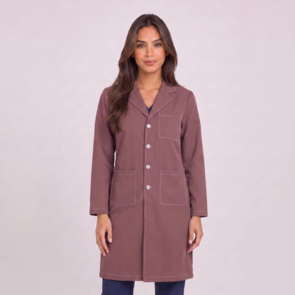 Bata Larga Prepunte Mujer | 3 Pockets