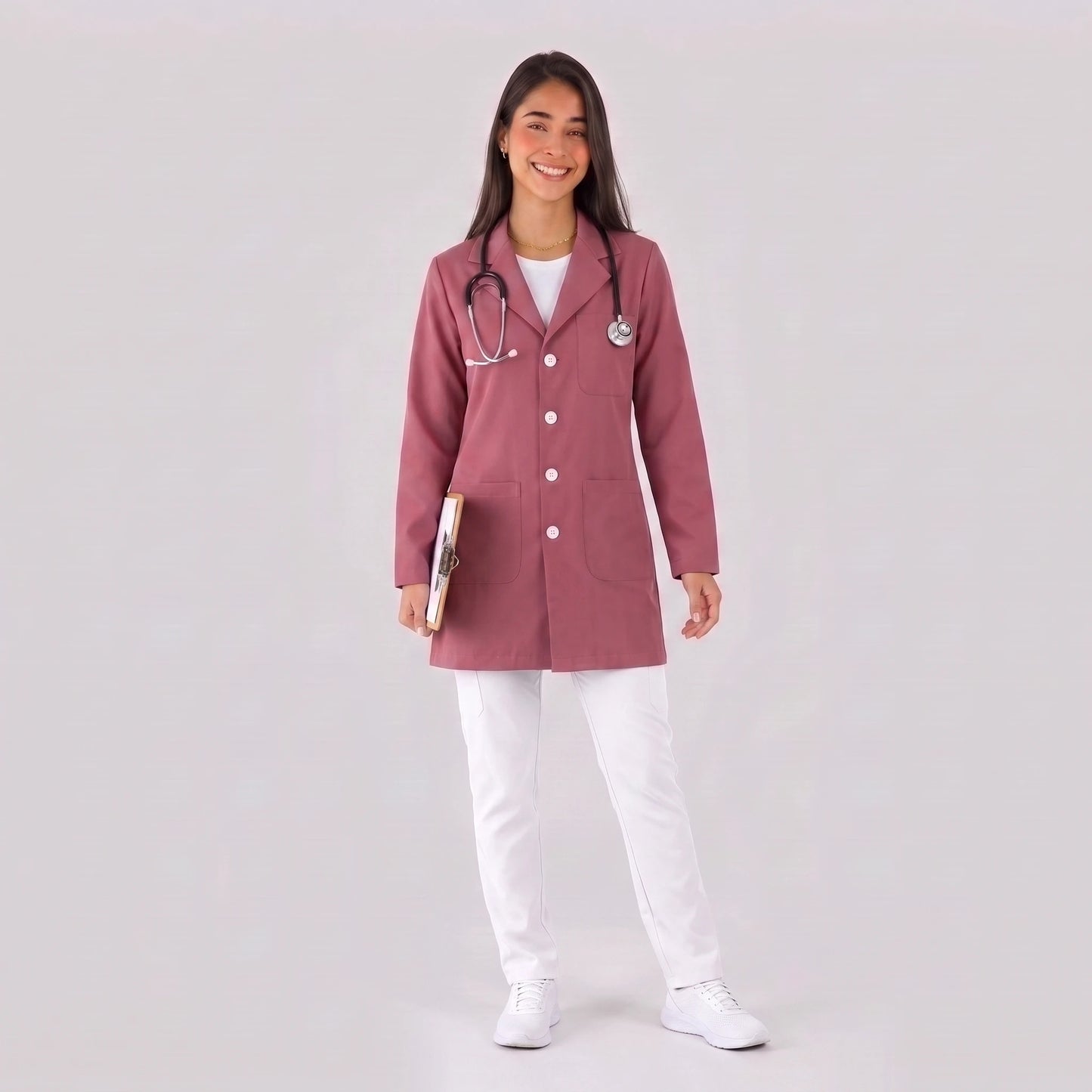 Bata Corta Essential Mujer | 3 Pockets