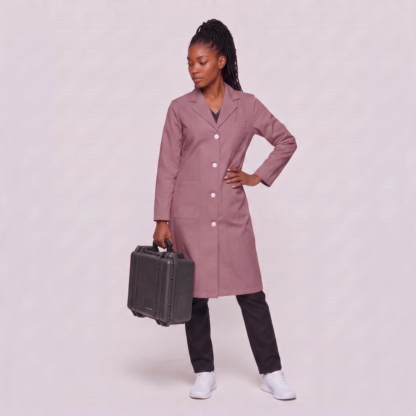 Bata Larga Essential Mujer | 3 Pockets