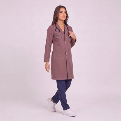 Bata Larga Prepunte Mujer | 3 Pockets