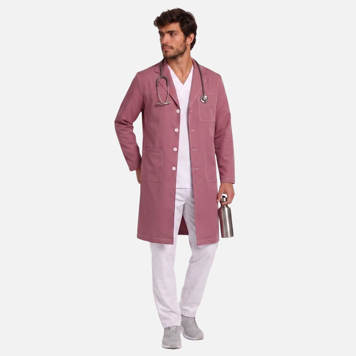Bata Larga Pespunte Hombre | 3 Pockets