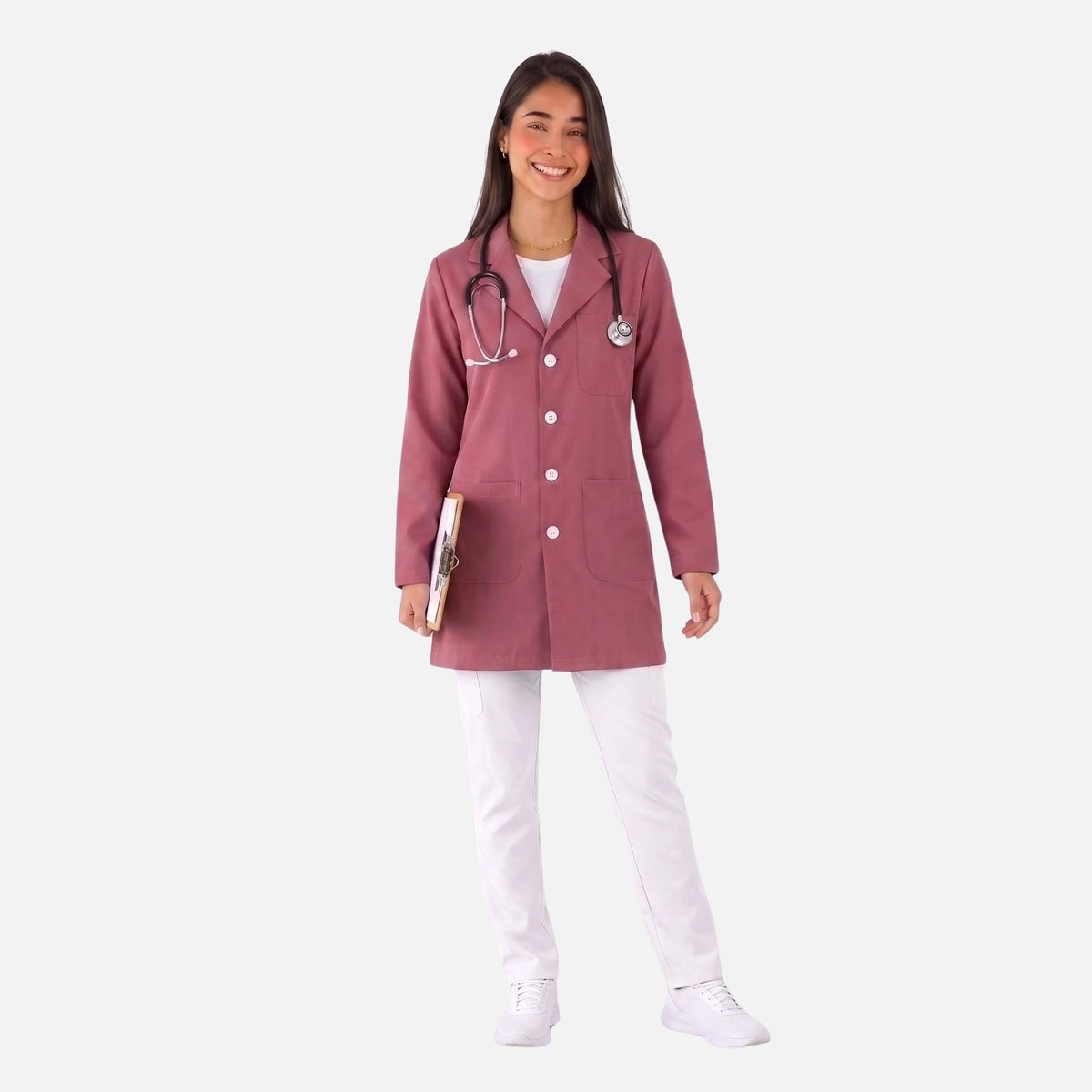 Bata Corta Essential Mujer | 3 Pockets