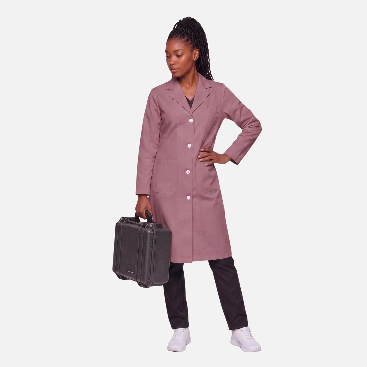Bata Larga Essential Mujer | 3 Pockets