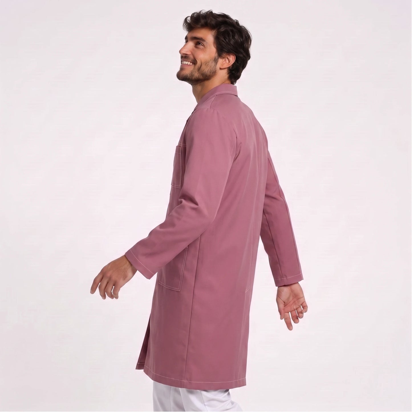 Bata Larga Pespunte Hombre | 3 Pockets