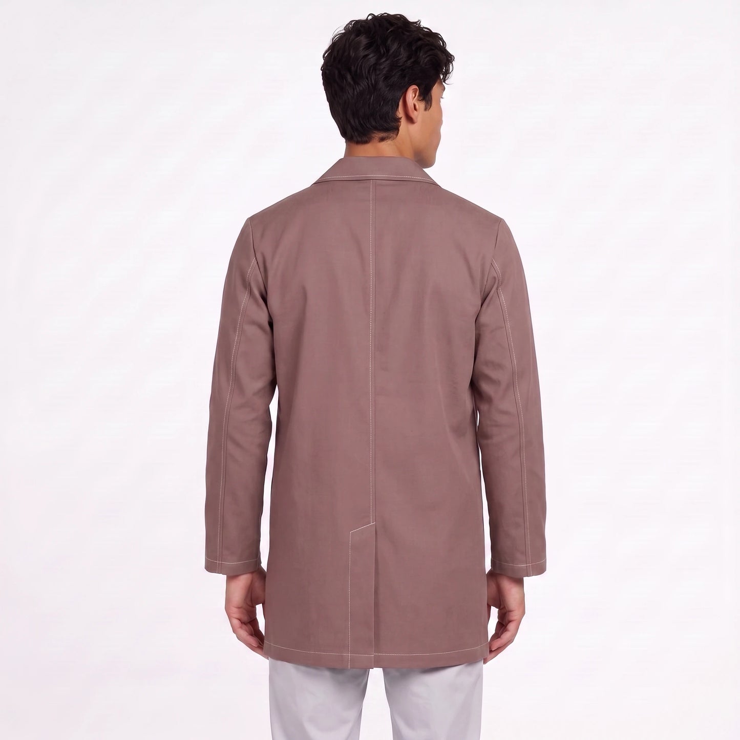 Bata Corta Pespunte Hombre | 3 Pockets