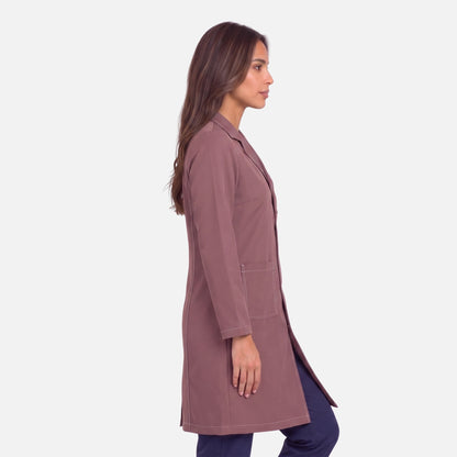 Bata Larga Pespunte Mujer | 3 Pockets