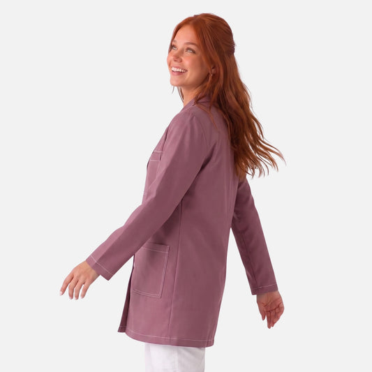 Bata Corta Pespunte Mujer | 3 Pockets