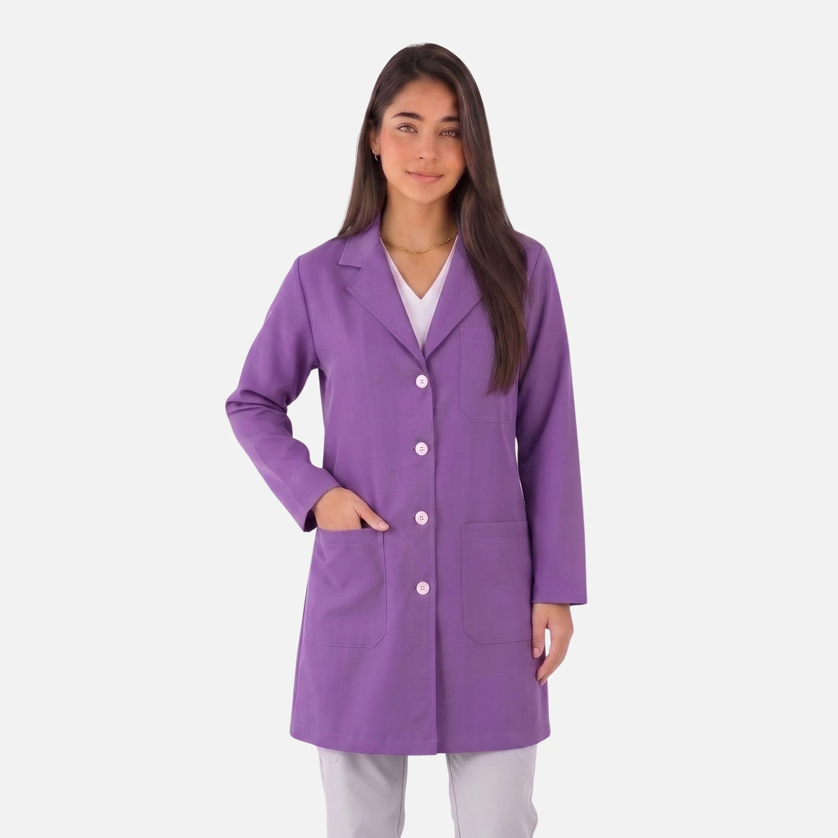 Bata Corta Essential Mujer | 3 Pockets