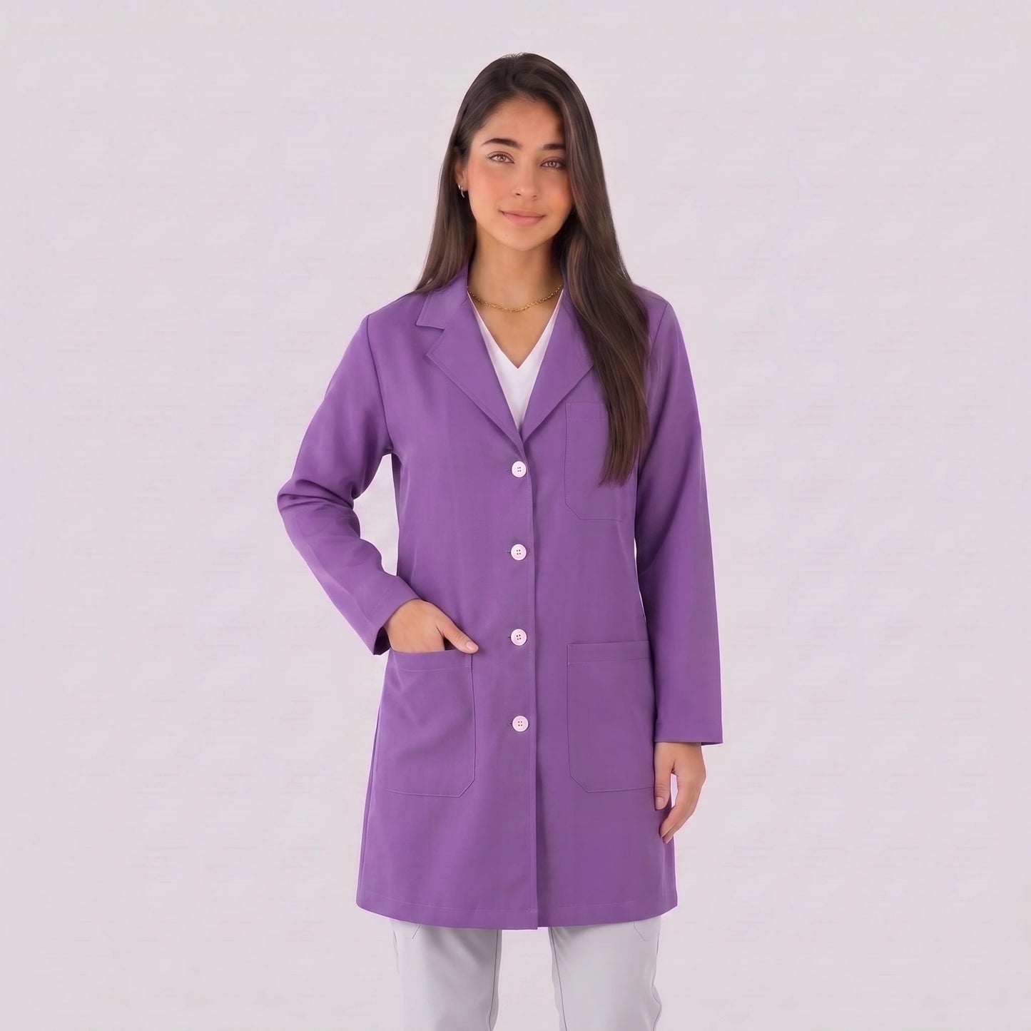 Bata Corta Essential Mujer | 3 Pockets