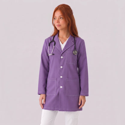 Bata Corta Pespunte Mujer | 3 Pockets