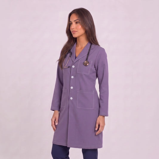 Bata Larga Prepunte Mujer | 3 Pockets