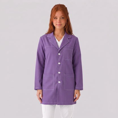 Bata Corta Pespunte Mujer | 3 Pockets