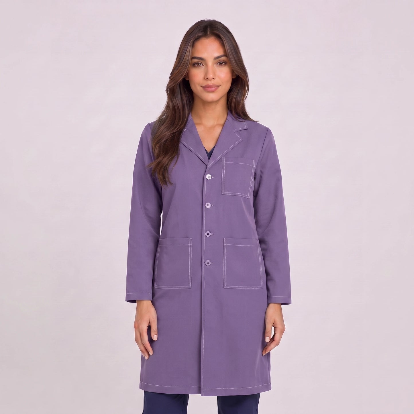 Bata Larga Prepunte Mujer | 3 Pockets