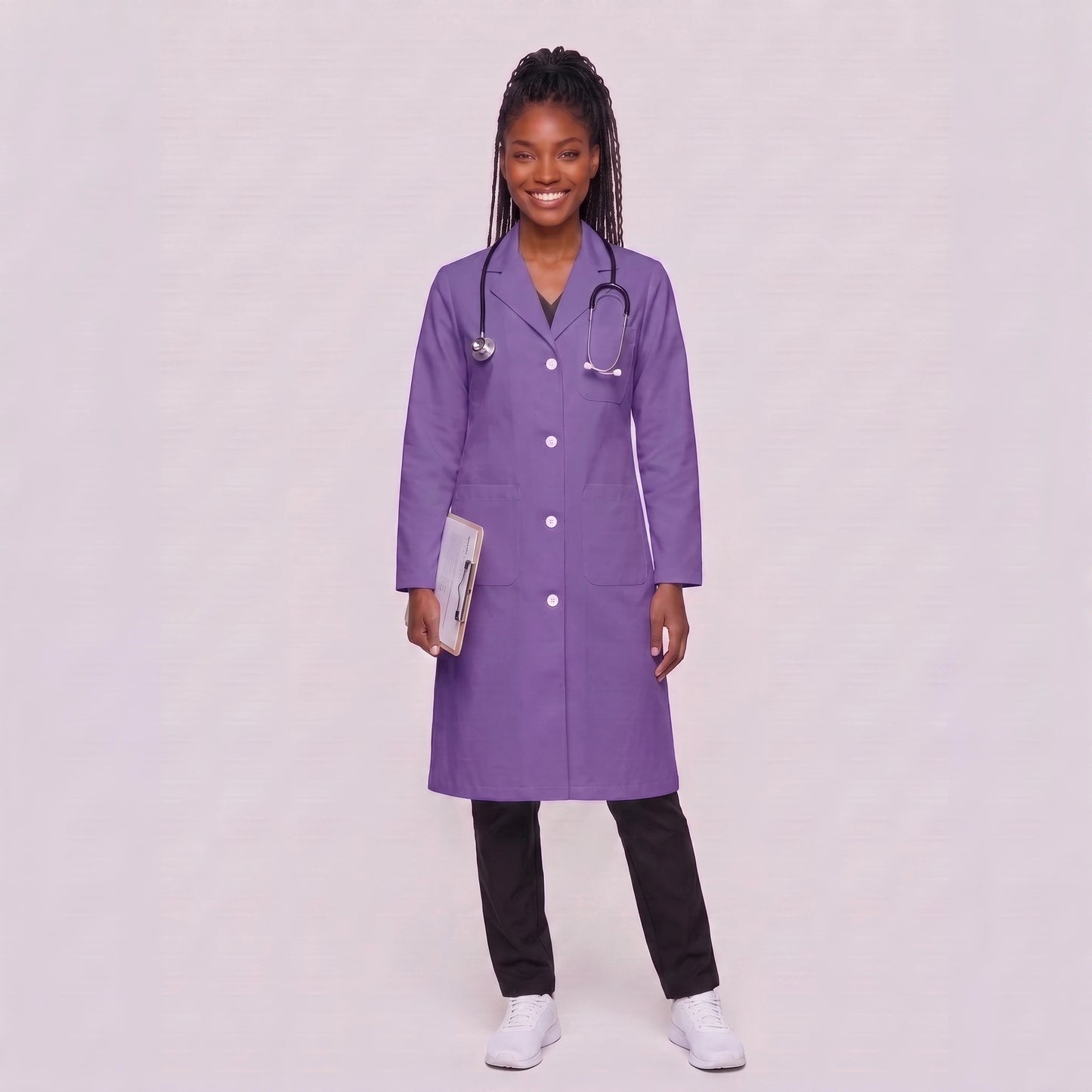Bata Larga Essential Mujer | 3 Pockets
