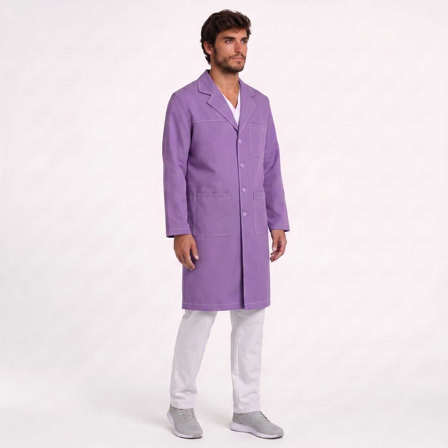 Bata Larga Pespunte Hombre | 3 Pockets