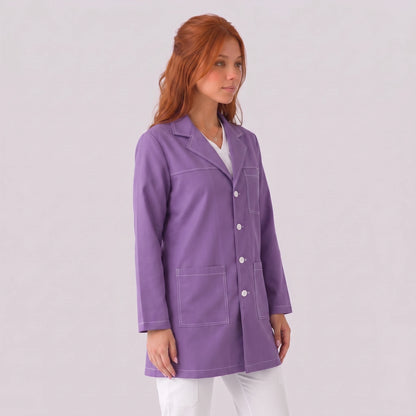 Bata Corta Pespunte Mujer | 3 Pockets