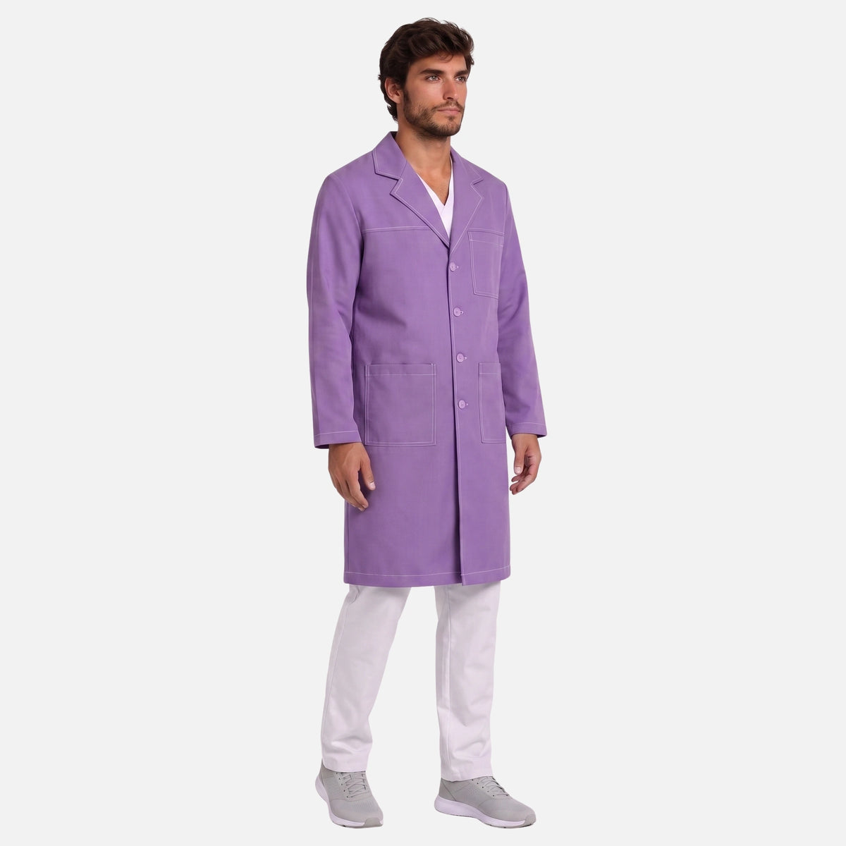Bata Larga Pespunte Hombre | 3 Pockets