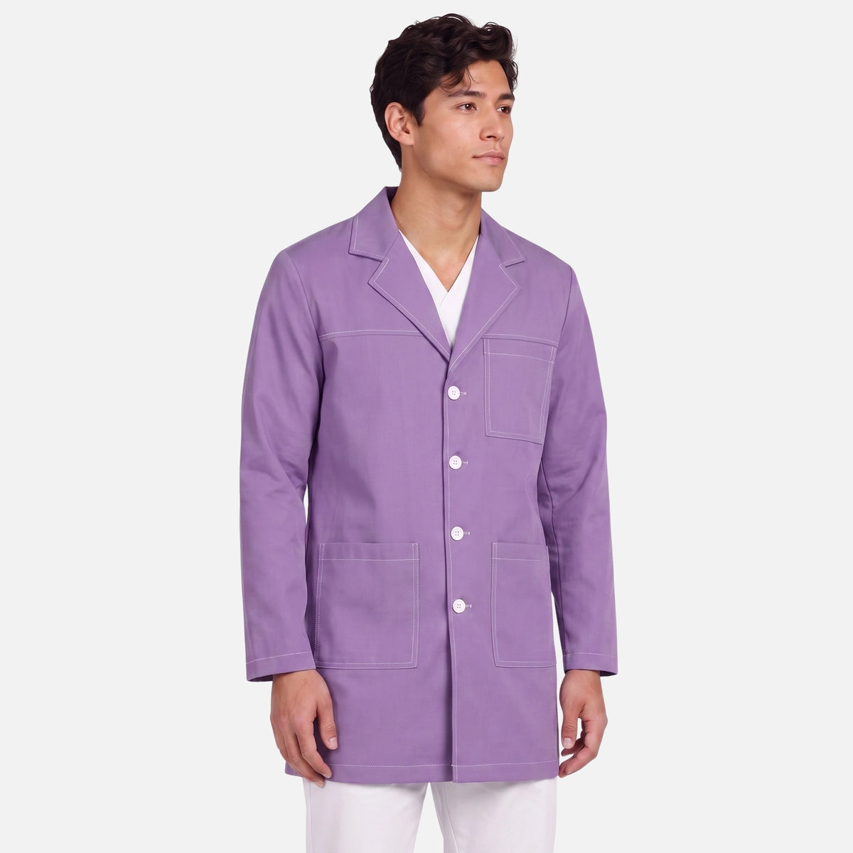 Bata Corta Pespunte Hombre | 3 Pockets