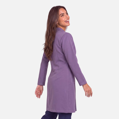 Bata Larga Pespunte Mujer | 3 Pockets