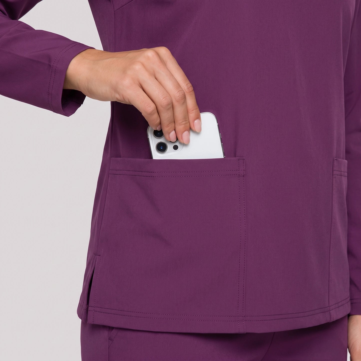 Top Manga Larga Mujer | 2 Pockets