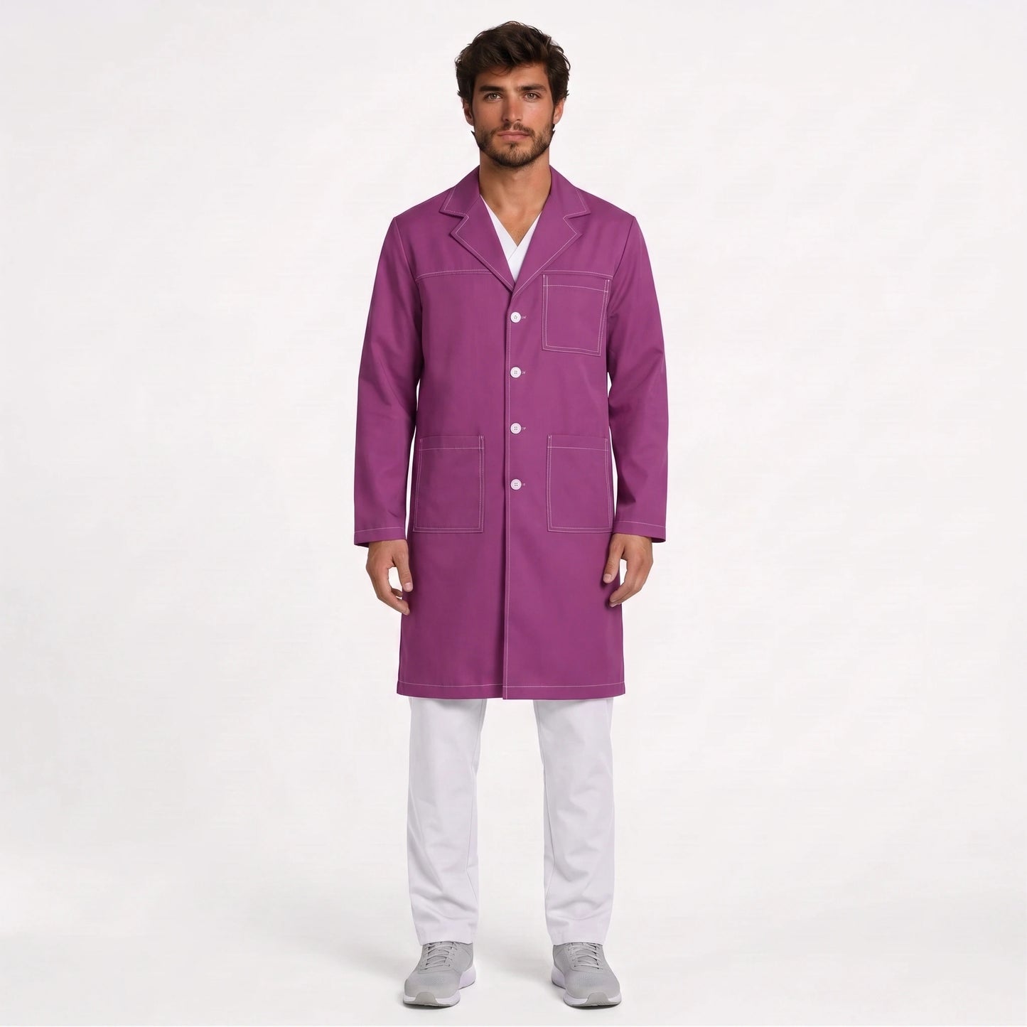 Bata Larga Pespunte Hombre | 3 Pockets