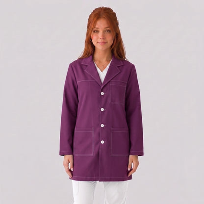 Bata Corta Pespunte Mujer | 3 Pockets