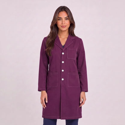 Bata Larga Prepunte Mujer | 3 Pockets