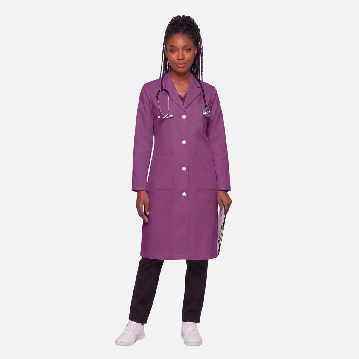 Bata Larga Essential Mujer | 3 Pockets