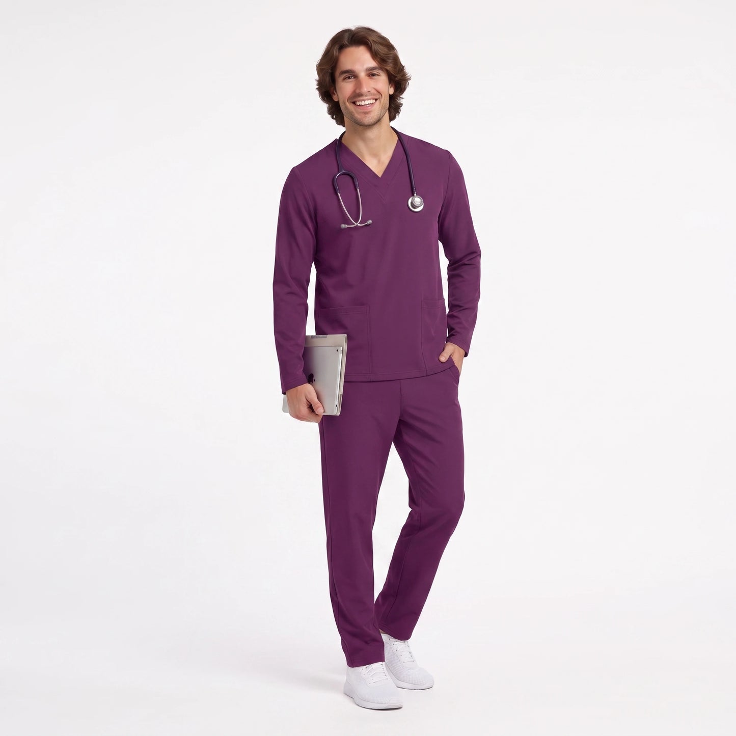 Top Manga Larga Hombre | 2 Pockets