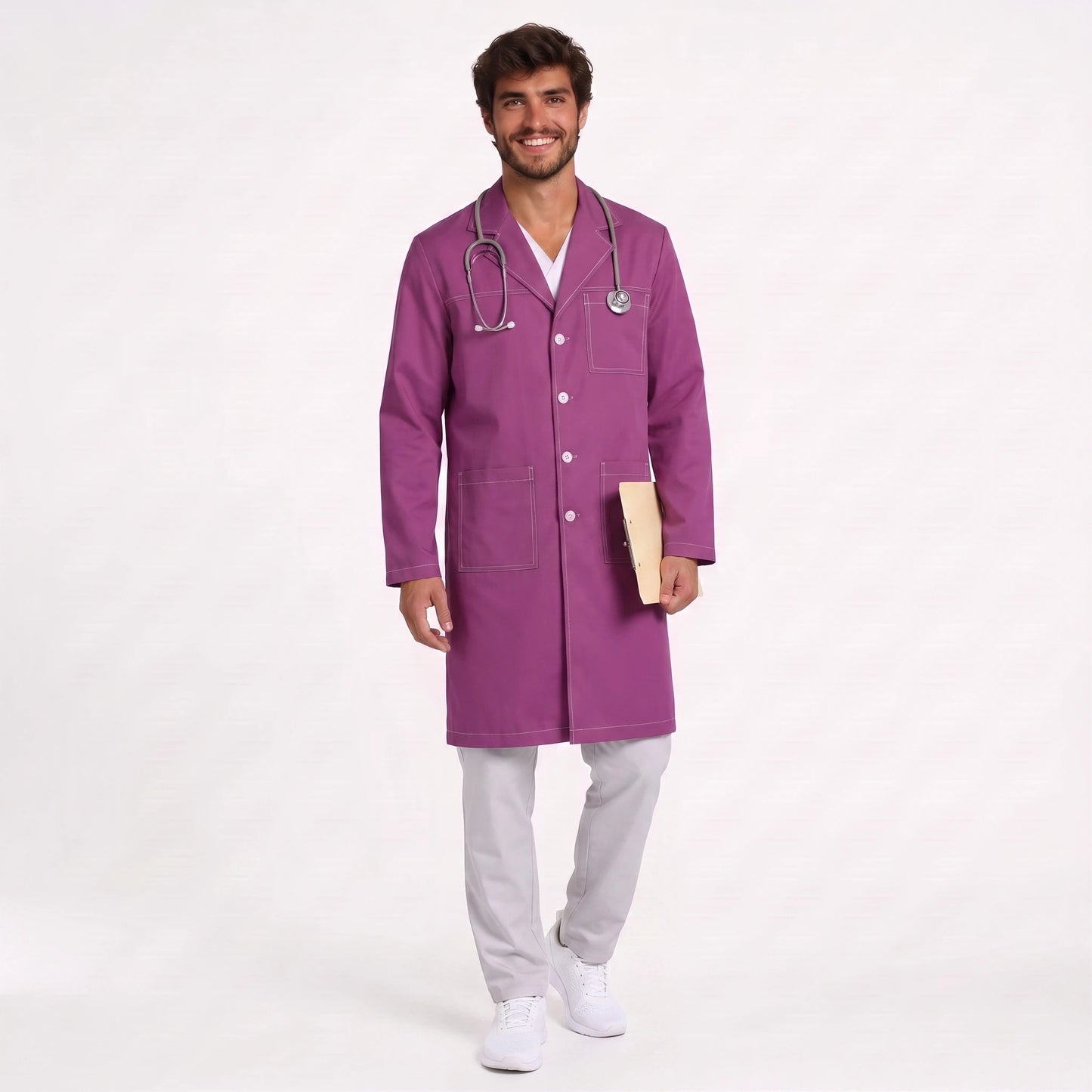 Bata Larga Pespunte Hombre | 3 Pockets