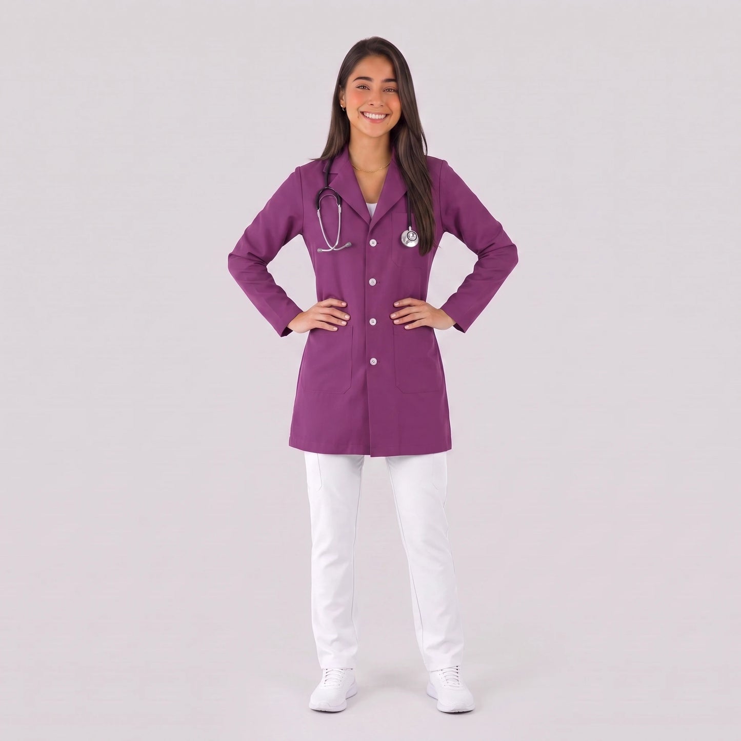 Bata Corta Essential Mujer | 3 Pockets