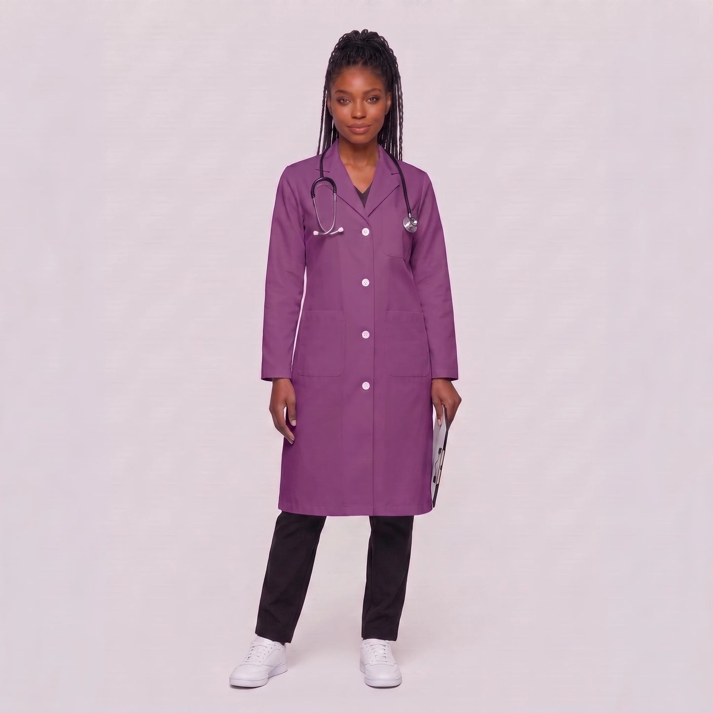 Bata Larga Essential Mujer | 3 Pockets