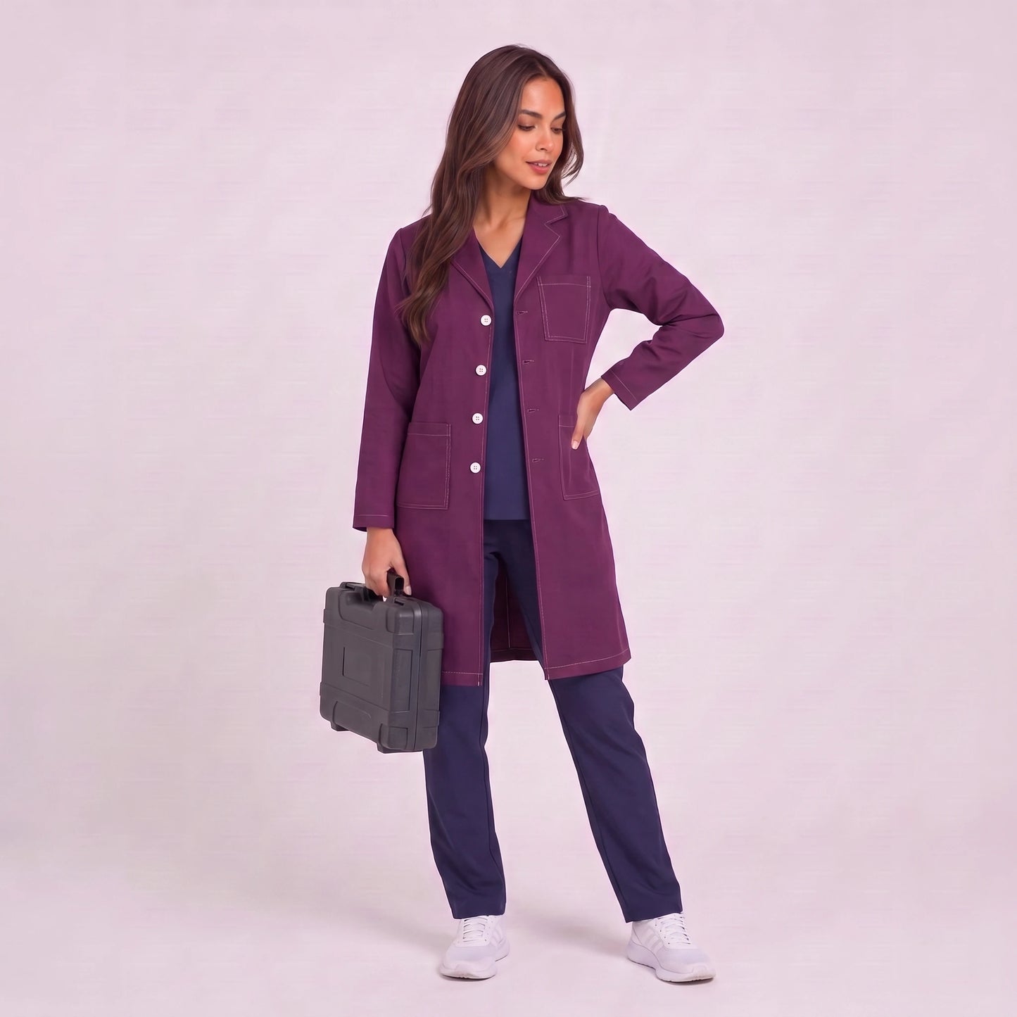 Bata Larga Prepunte Mujer | 3 Pockets