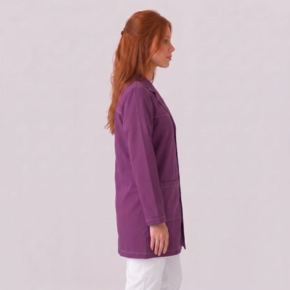Bata Corta Pespunte Mujer | 3 Pockets