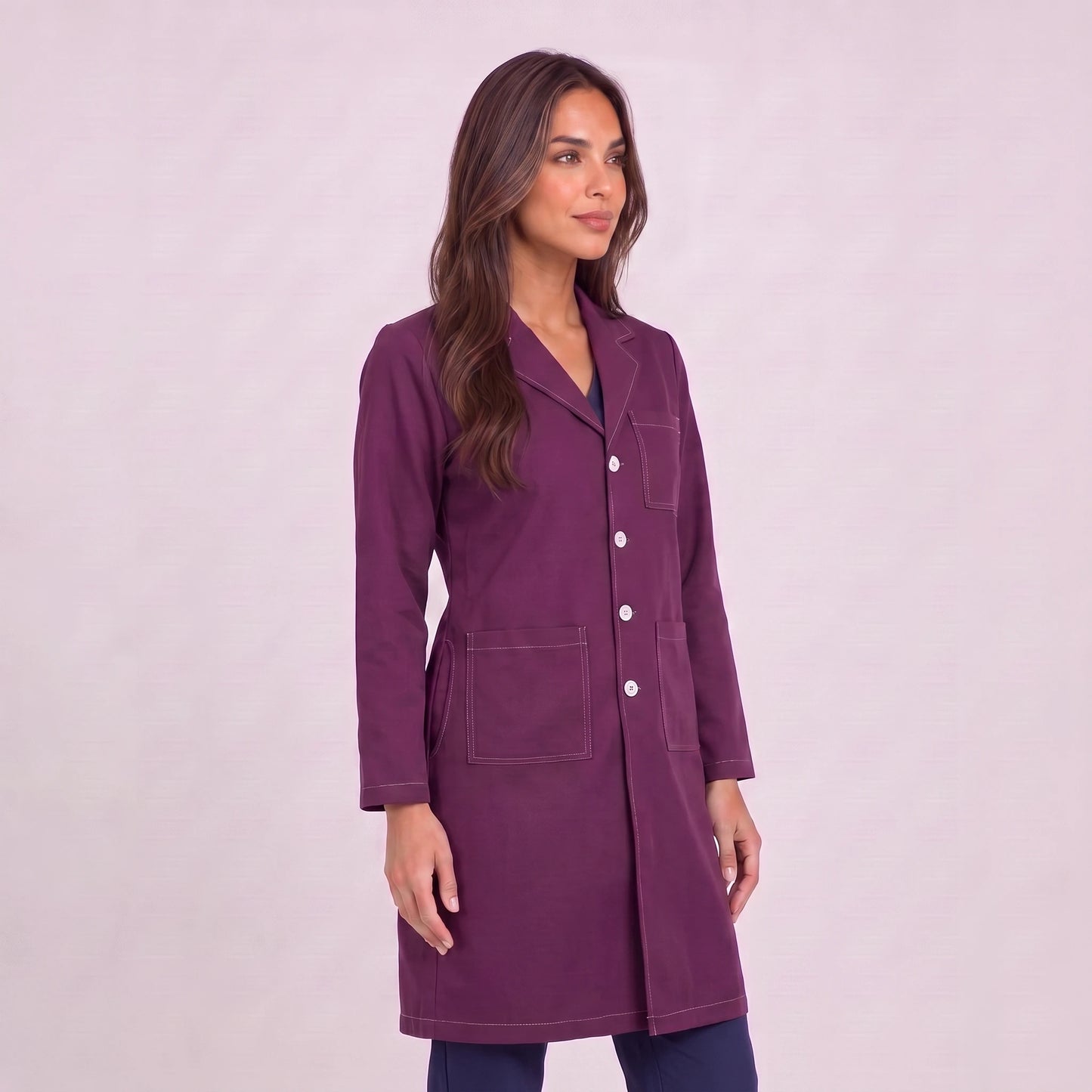 Bata Larga Prepunte Mujer | 3 Pockets