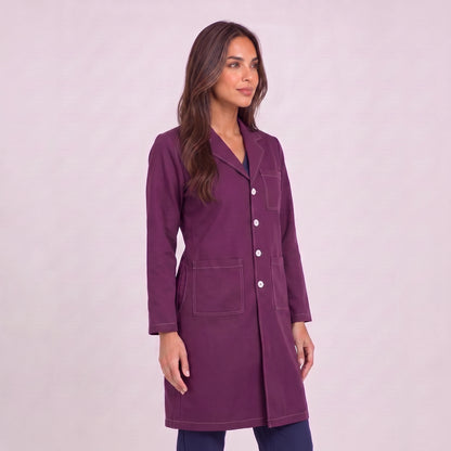 Bata Larga Prepunte Mujer | 3 Pockets
