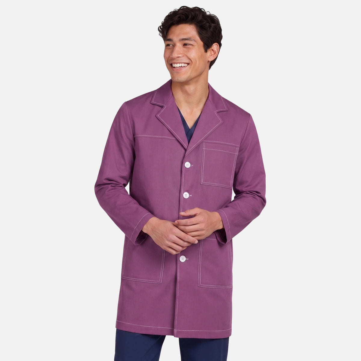 Bata Corta Pespunte Hombre | 3 Pockets