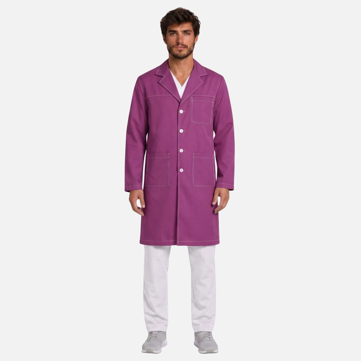 Bata Larga Pespunte Hombre | 3 Pockets